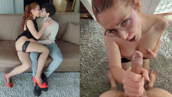 Hot Italian Real Estate Agent Fucks Hard for Sale - POV Blowjob & Cum in Mouth - porntry.com - Italy on poweredporn.com