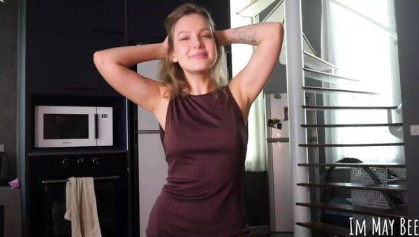 Petite Teen Gives Steamy Blowjob Under Desk - POV Virtual Sex with Big Natural Tits - porntry.com on poweredporn.com