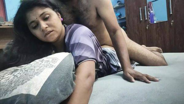 Desi Mallu Step-Mom Gives Stepson a Hot Nighty Blowjob and Hardcore Sex - porntry.com - India on poweredporn.com