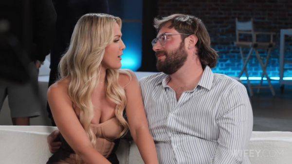 Savvy And Alex - Blonde Hotwife Rides Huge Cock - Savvy Suxx & Dan Damage - videomanysex.com on poweredporn.com