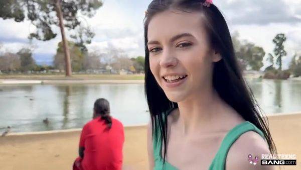 Skinny Teen 18+ Bella Nova Shows Us Her Pussy Grip - videomanysex.com on poweredporn.com