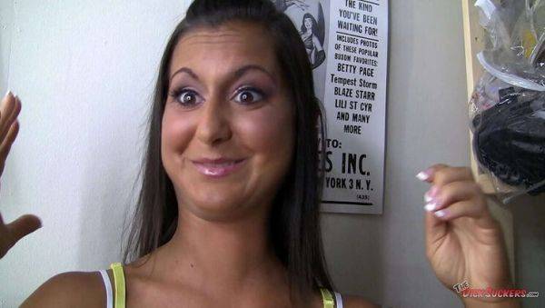 Cassidy Morgan POV Blowjob - Amateur Brunette Gets Messy Facial - xxxfiles.com on poweredporn.com