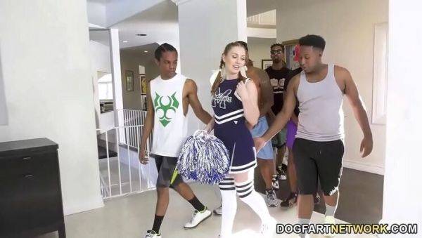 Arietta Adams Gets Gangbanged by Basketball Team - Rough Blowjob & Facial Cumshot - xxxfiles.com on poweredporn.com
