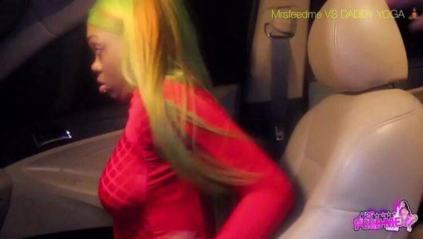 Teen Ebony with Big Booty Rides BBC in Hot Car Hookup - veryfreeporn.com on poweredporn.com