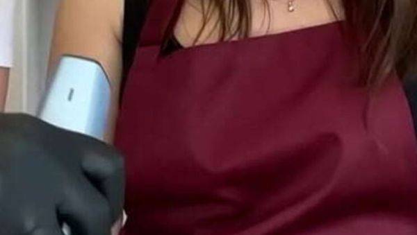 Blonde SugarNadya Gets a Huge Cumshot During Office Waxing Session - veryfreeporn.com on poweredporn.com