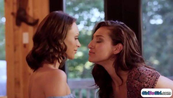 Straight Girl Emma Hix Kisses Lesbian GF - Hot Lesbian Action - veryfreeporn.com on poweredporn.com