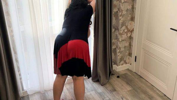 Stepmom bends over showing her huge ass - stepson can't resist and fucks her tight anal - veryfreeporn.com on poweredporn.com