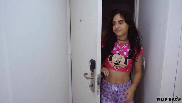 Skinny Teen Addicted to Her Phone Gets Fucked Hard in Gym - Facial Finish - porntry.com on poweredporn.com