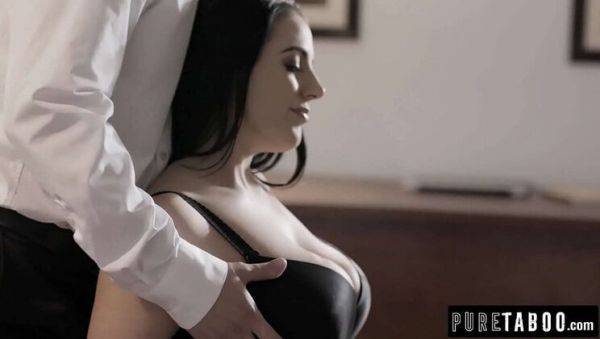 Angela White Double Facial Bukkake - Shy Client Gets Rough Anal & DP Therapy - porntry.com on poweredporn.com