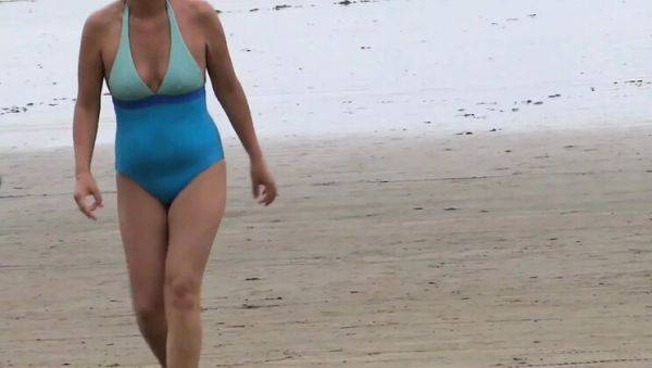 Hot Blonde Stepmom Fucks Stepson First Time on Beach - Ardientes69 - porntry.com on poweredporn.com