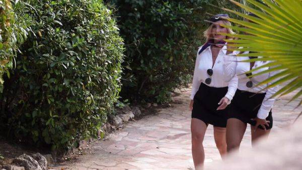 Hot Stewardesses Fuck Passenger in Threesome - Amateur Uniform Sex - xxxfiles.com on poweredporn.com