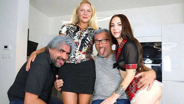 Hot Students Learn to Fuck Hard in Wild Foursome with MILFs - HD Porn - veryfreeporn.com on poweredporn.com