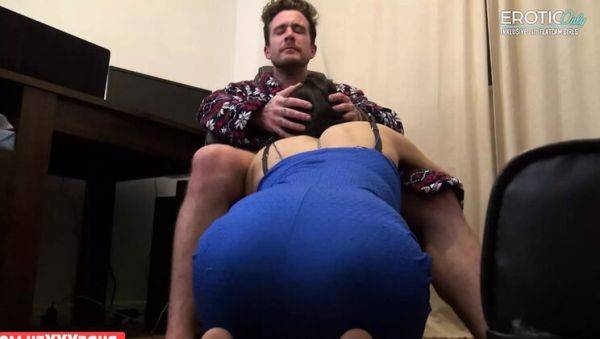 Jess Scotland rides Luke Hotrod hard with big tits bouncing - cumshot finish! - veryfreeporn.com - Scotland on poweredporn.com