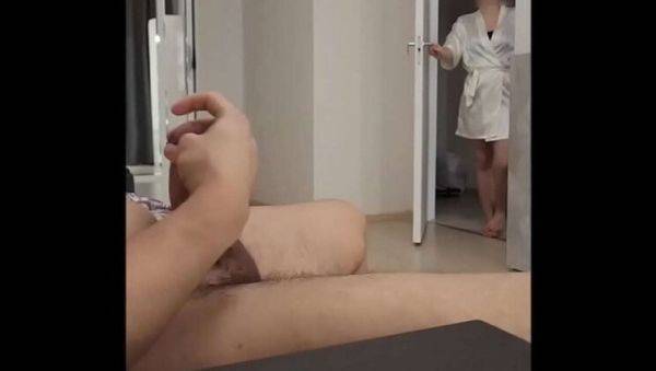 Stepmom Catches Step Son Jerking Off - Big Cock & Huge Cumshot - xxxfiles.com on poweredporn.com