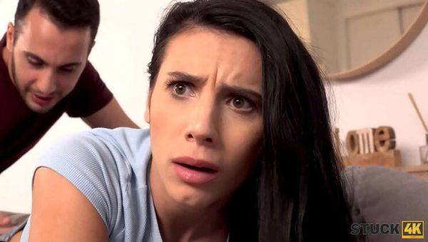 Stuck4K - Busty Teen Roommate Gets Stuck and Fucked Hard in Doggystyle - porntry.com on poweredporn.com