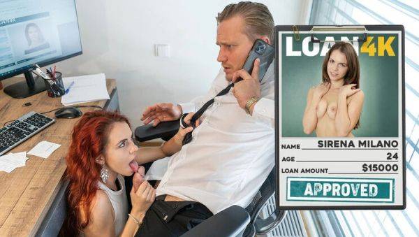 Hot Redhead Sirena Milano Gives Perfect Blowjob in Office - HD Fuck - veryfreeporn.com on poweredporn.com