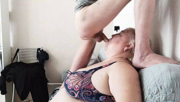 Hot MILF Neighbor Gives Deep Throat Blowjob Before Work - Cum in Mouth - porntry.com on poweredporn.com