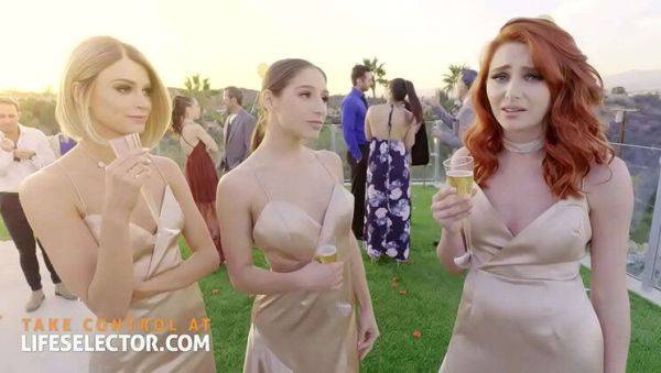 Hot bridesmaids Abella Danger, Emma Hix & Lacy Lennon share one big cock - wet pussy threesome fuck - veryfreeporn.com on poweredporn.com