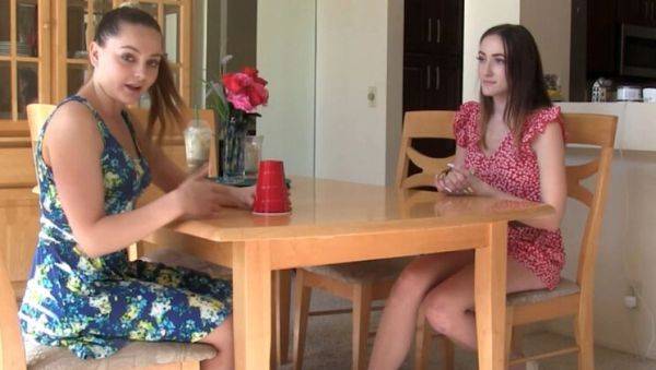 Lesbian Strip Dice Game - Aften Opal & Everly Haze Get Hot & Heavy - xxxfiles.com on poweredporn.com