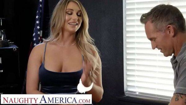 Blonde Babe Kayley Gunner Fucks Hard in Police Station - Lingerie & Stockings - veryfreeporn.com on poweredporn.com