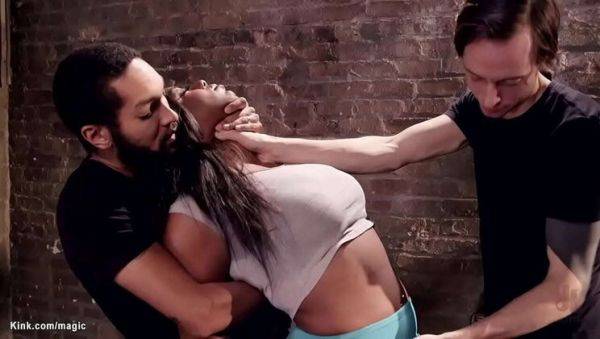 Lisa Tiffian's Huge Ebony Tits Bound & DP Fucked Hard by Owen Gray - veryfreeporn.com on poweredporn.com