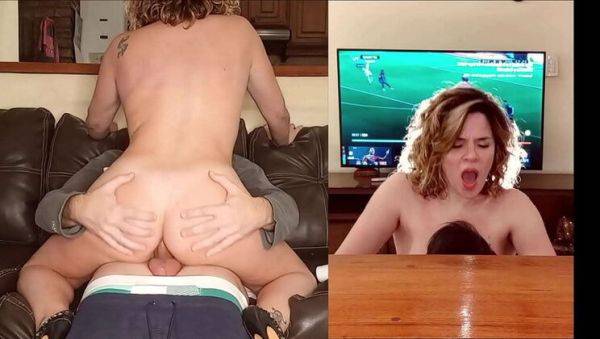 Stepmom Zarah Milf takes stepson's big cock in her ass and gets creampied - porntry.com on poweredporn.com