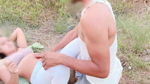 Hot Indian village teen Lust Suman gets wild in jungle outdoor sex with big cock - veryfreeporn.com - India on poweredporn.com