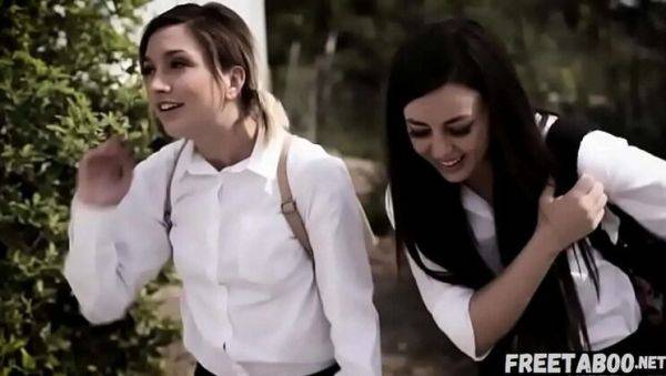 Teen Best Friends Skip School & Get Fucked By Dirty Homeless Man - Whitney Wright & Eliza Jane Threesome - veryfreeporn.com on poweredporn.com