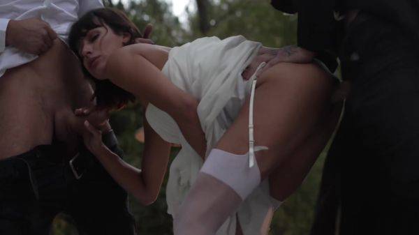 Tokio Nero, Pimpal Bill And Marty Dope - Slut Bride Fucked At The Wedding And Got Two Dicks In Her Pussy At Once ( ) 10 Min - upornia.com on poweredporn.com