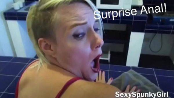 Surprise Kitchen Anal: Hard Fuck While She Cleans - No Warning! - veryfreeporn.com on poweredporn.com