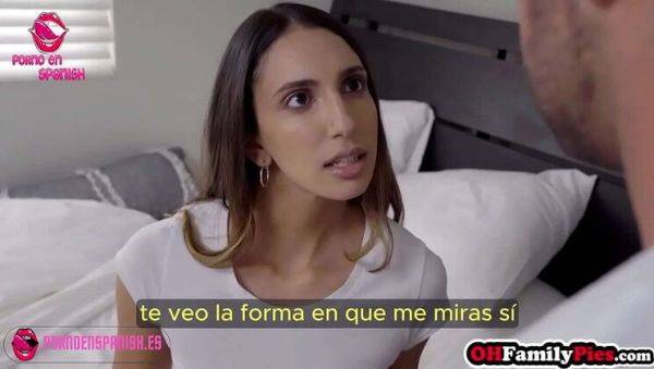 Stepsister slips and rides my cock - Spanish subtitles teen taboo - veryfreeporn.com - Spain on poweredporn.com