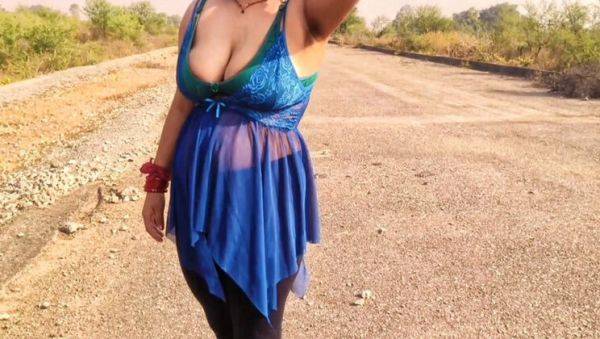 Desi Indian Girl Gets Hardcore Outdoor Fuck by Boyfriend - Big Tits, Tight Pussy, Rough Sex in HD - porntry.com - India on poweredporn.com