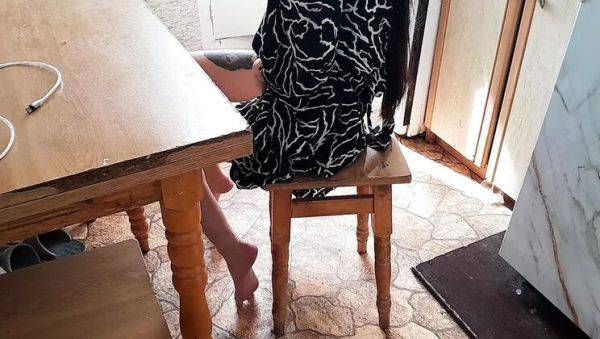 Lesbian Neighbor Caught Masturbating in Kitchen - I Join Her for Hot Pussy Fun - veryfreeporn.com on poweredporn.com