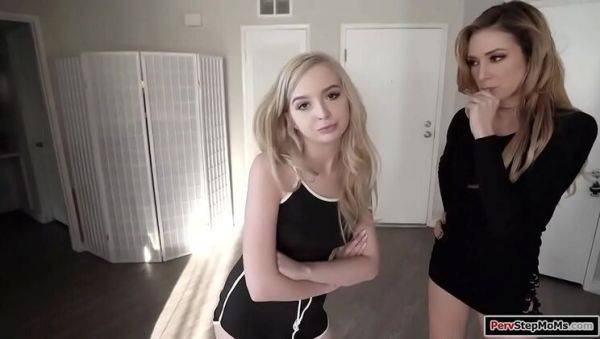 Stepson Bangs Stepmom and Stepsister - Lexi Lore & Aiden Ashley Threesome - xxxfiles.com on poweredporn.com