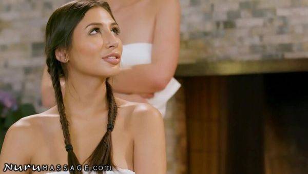 Gianna Dior Nuru Massage Threesome - Oil, Pussy Licking & Hardcore Fuck - xxxfiles.com on poweredporn.com