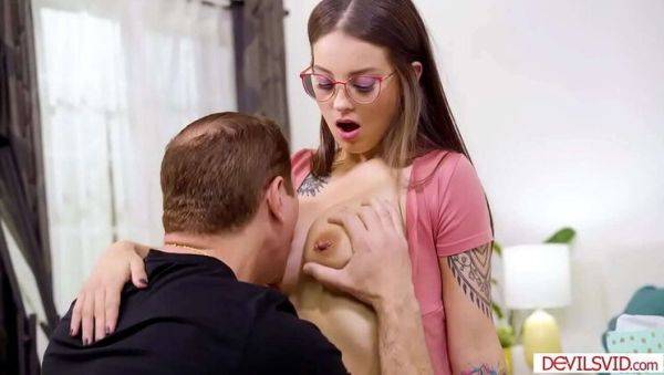 Big tits teen Maddy May gets fucked hard by stepdad - veryfreeporn.com on poweredporn.com