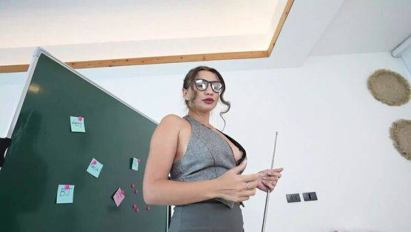 Horny Teacher Fucks Student After Class - Big Tits Blowjob & Doggy Sex - porntry.com - Russia on poweredporn.com