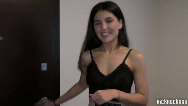 Hot Uzbek-Tajik Neighbor Azumi Liu Gives Blowjob in Skirt & Stockings - veryfreeporn.com on poweredporn.com