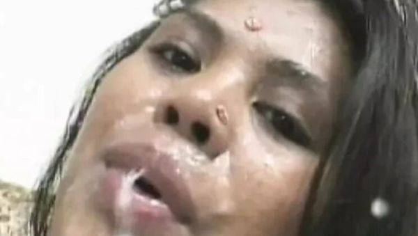 Hot Indian babe Arcadia Davida takes big cock in wild French threesome - porntry.com - France - India on poweredporn.com