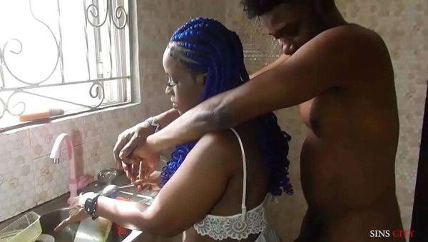 Hot Stepdad Fucks Me Doggystyle While I Wash Dishes - Brunette Amateur Creampie - porntry.com on poweredporn.com