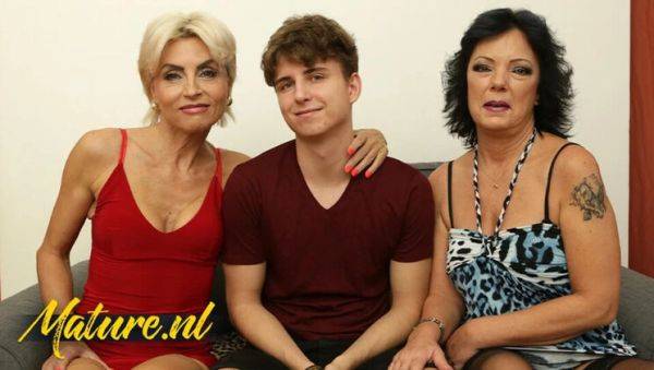 Horny Mature MILFs Seduce Young Toy Boy For Hot Threesome Action - porntry.com on poweredporn.com