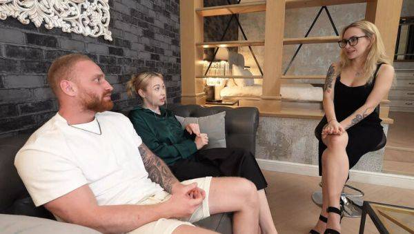 Hot Psychologist Fucks My Husband Hard - Blowjob & Threesome with Bella Mur - veryfreeporn.com on poweredporn.com