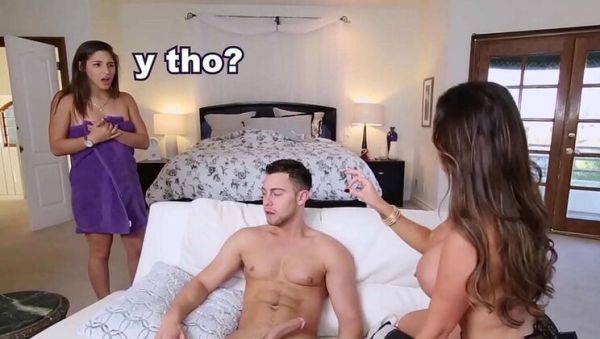 BangBros - Teen PAWG Abella Danger Fucks Stepmom Nikki Benz in Hot FFM Threesome - xxxfiles.com on poweredporn.com