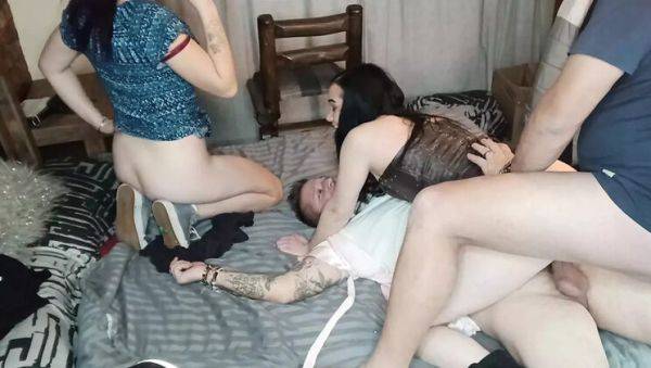 Hot amateur threesome swap - double pussy creampie with MysticBella & Prettypoison - xxxfiles.com on poweredporn.com