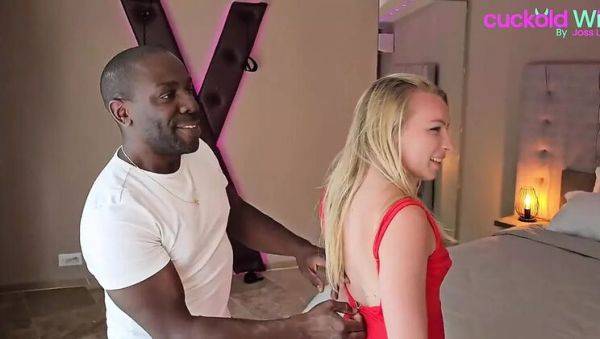 Blonde MILF Angel Emily Takes BBC Anal Prep with Joss Lescaf - xxxfiles.com on poweredporn.com
