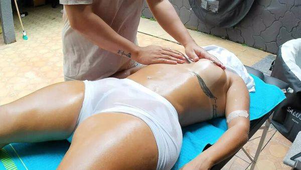 Amateur Latina Step Sister Massage - Big Ass & Thong - Homemade HD - veryfreeporn.com - Colombia on poweredporn.com