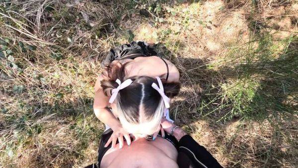 Hot Stepsister Bella Diamondx Fucks in Forest - Blowjob & Creampie Outdoor Sex - xxxfiles.com - Germany on poweredporn.com