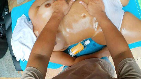 Hot Latina Step Mom Gets Naughty Massage From Neighbor - Cheating Amateur Sex - veryfreeporn.com - Colombia on poweredporn.com