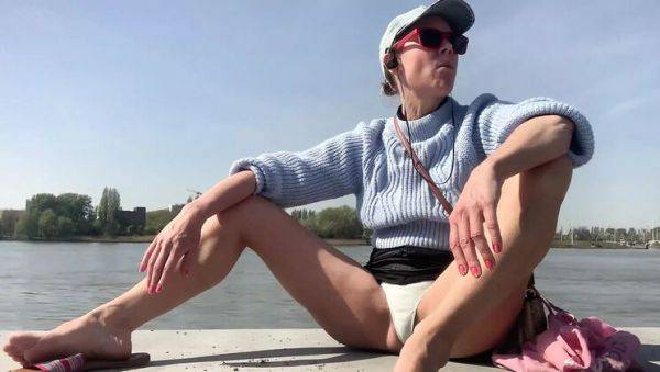 Hot MILF Lolacam Flashes Panties in Spring - Outdoor Exhibitionist Fun - porntry.com on poweredporn.com