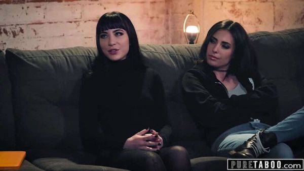 Sleazy Probation Officer Blackmails Casey Calvert & Charlotte Sartre for Hardcore Threesome Sex - porntry.com on poweredporn.com